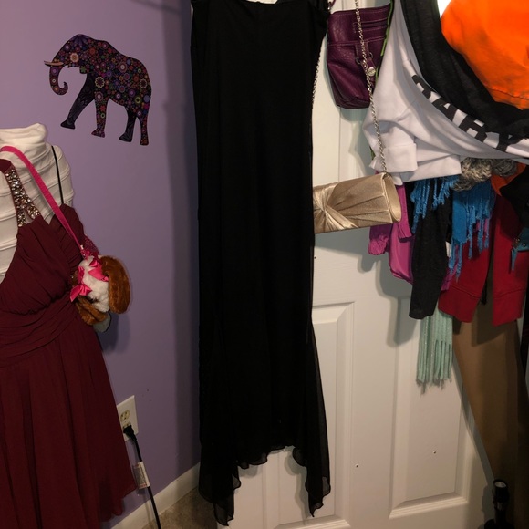 BLACK WEDDING/ EVENING GOWN DRESS - Picture 5 of 6